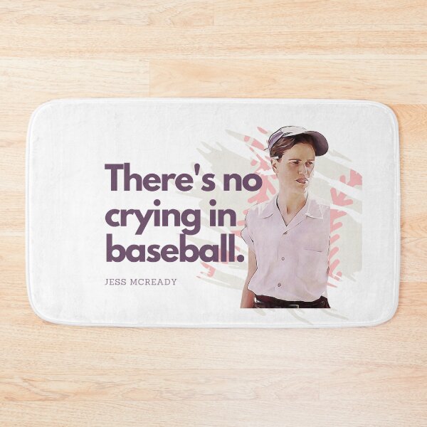 Item preview, Jess McCready There's No Crying in Baseball A League of Their Own Sticker designed and sold by OffBeatHolidays.