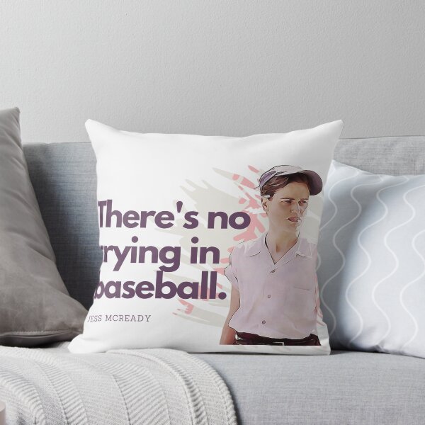 Artikelvorschau, Jess McCready There’s No Crying in Baseball A League of Their Own Sticker entworfen und verkauft von OffBeatHolidays.