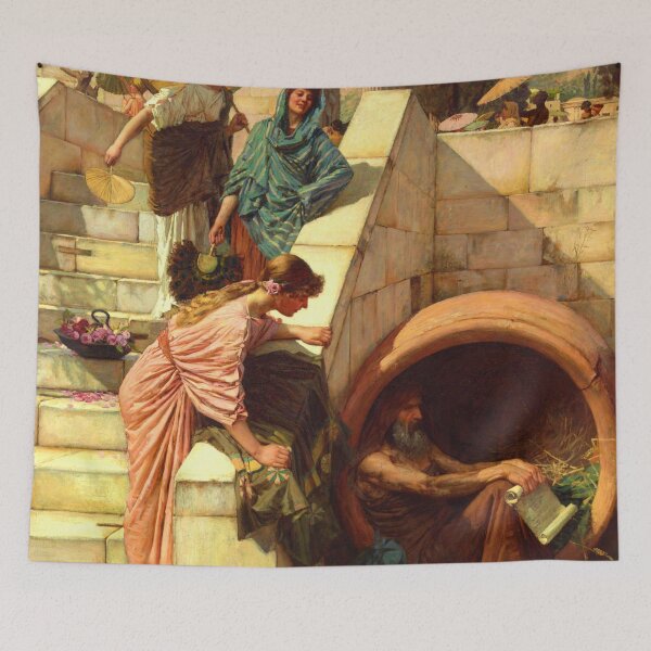 Item preview, John William Waterhouse "Diogenes" designed and sold by Alexandra Dahl.