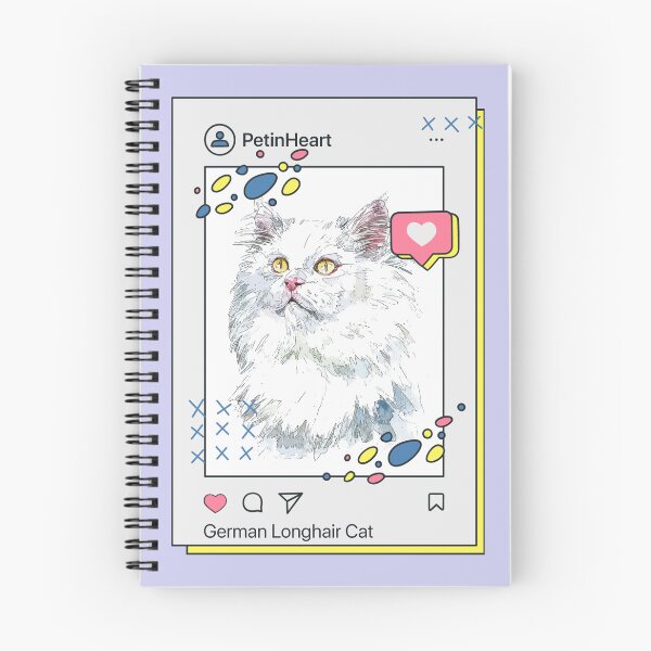 Item preview, German Longhair Cat Breed Watercolor Item-18 By PetinHeart designed and sold by PetinHeart.