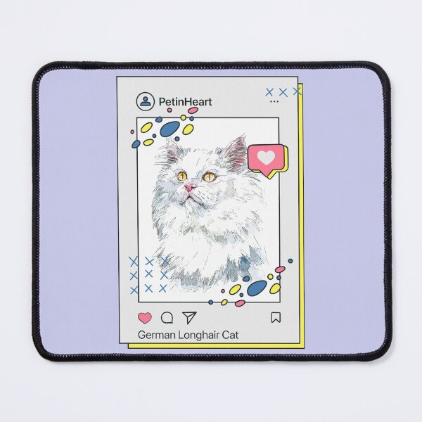 Item preview, German Longhair Cat Breed Watercolor Item-18 By PetinHeart designed and sold by PetinHeart.