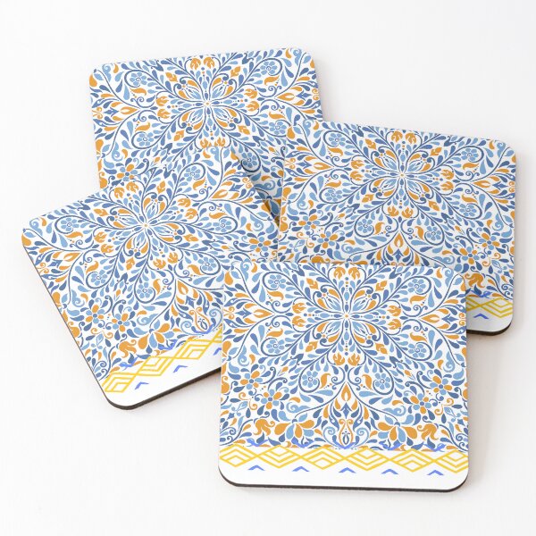 Item preview, Greek blue & white tile seamless design designed and sold by PalomaHealing24.