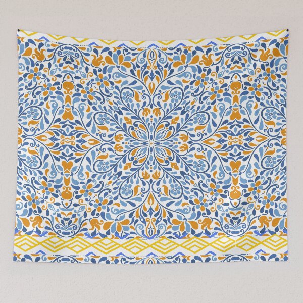 Item preview, Greek blue & white tile seamless design designed and sold by PalomaHealing24.