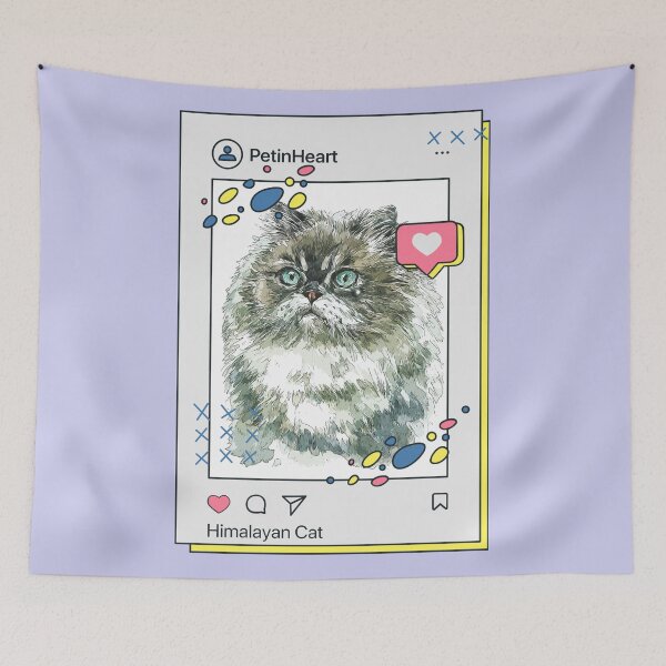 Item preview, Himalayan Cat Breed Watercolor Item-22 By PetinHeart designed and sold by PetinHeart.