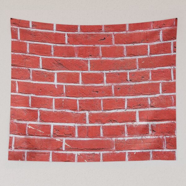 Item preview, Red Wall Bricks Holes Cracks designed and sold by buzztop.