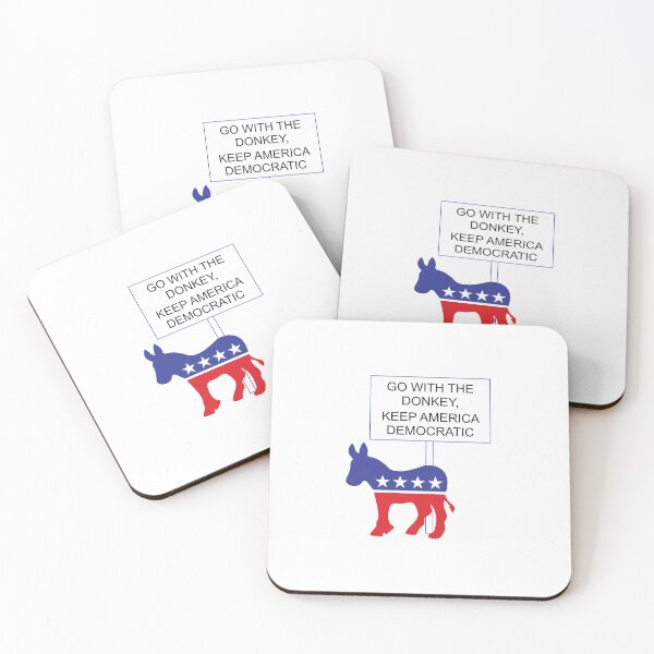 Item preview, Go with the donkey, keep America democratic  designed and sold by Politics-Corner.