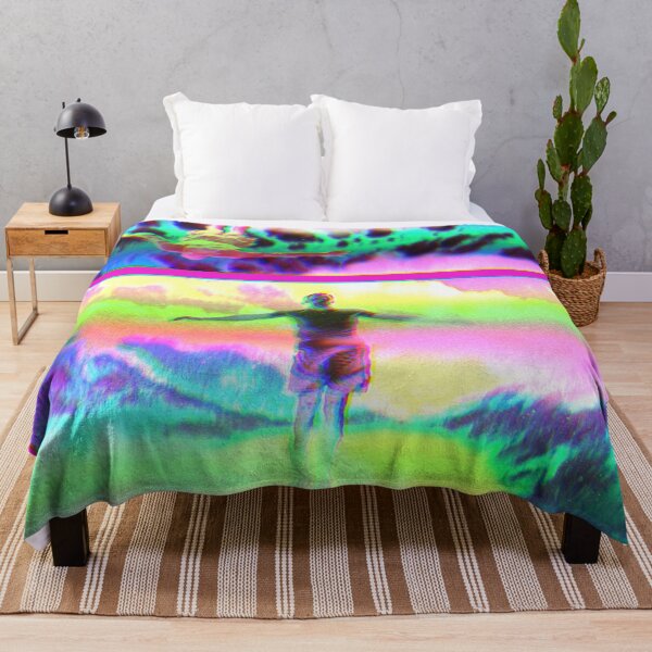 Item preview, Retro Psychedelic Day Tripper Dreamer Glitchy Vaporwave Trippy 80s 90s Aesthetic Art designed and sold by Cymphonyskar.