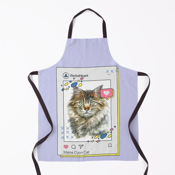Item preview, Maine Coon Cat Breed Watercolor Item-28 By PetinHeart designed and sold by PetinHeart.