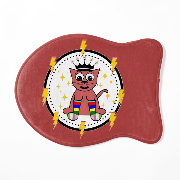 Super Hero Rainbow Cat Cat Mat