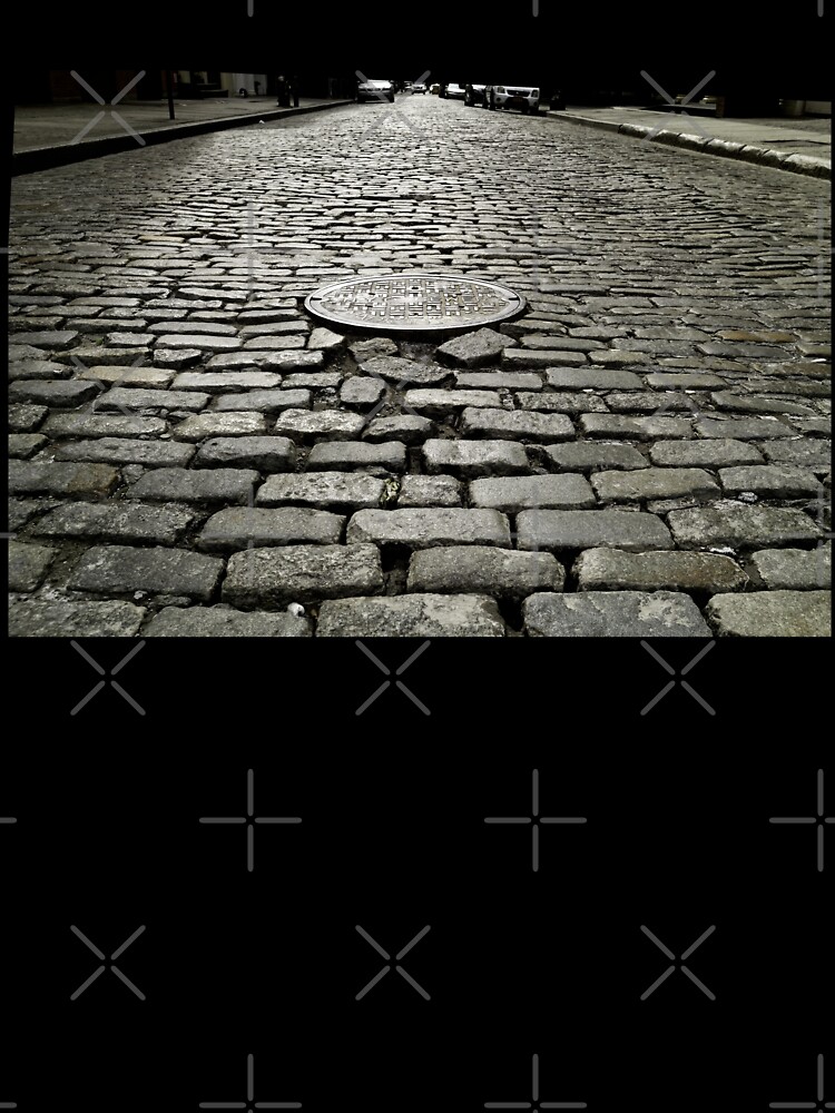 Thumbnail 7 of 7, Oversized T-Shirt, Soho Cobblestone Black and White NYC Art designed and sold by OneDayArt.