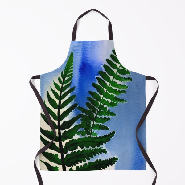 Item preview, Fern on a blue background designed and sold by skillunused.