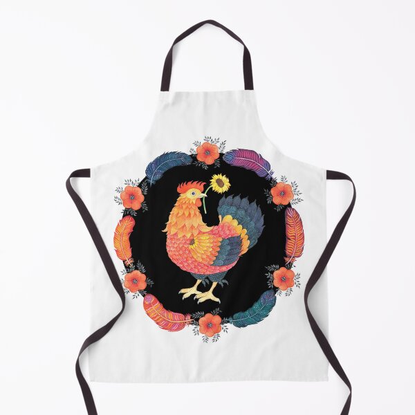 Item preview, chicken in a circle designed and sold by Nonna Mynatt.