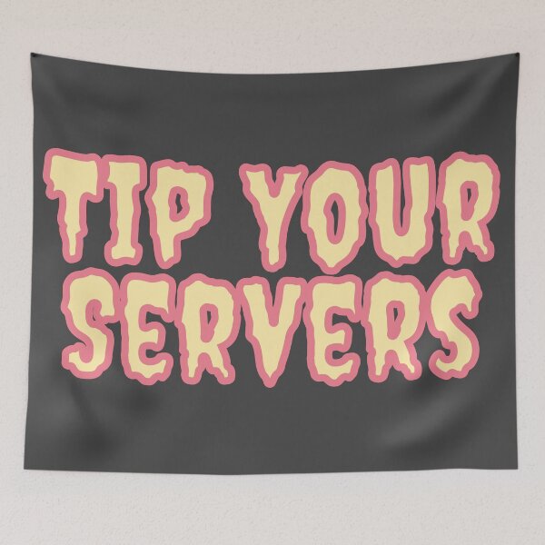 Item preview, Tip Your Servers Pink and Yellow Pastel designed and sold by Pink Ribbon.