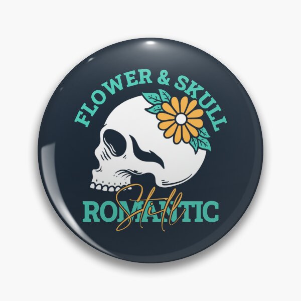 Item preview, Romantic Flower Skull Illustration designed and sold by rukurustudio.