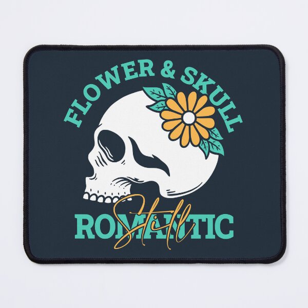Item preview, Romantic Flower Skull Illustration designed and sold by rukurustudio.