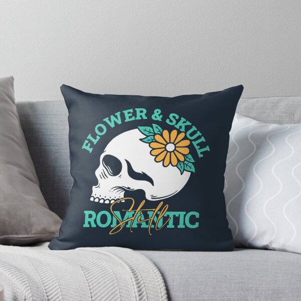 Item preview, Romantic Flower Skull Illustration designed and sold by rukurustudio.