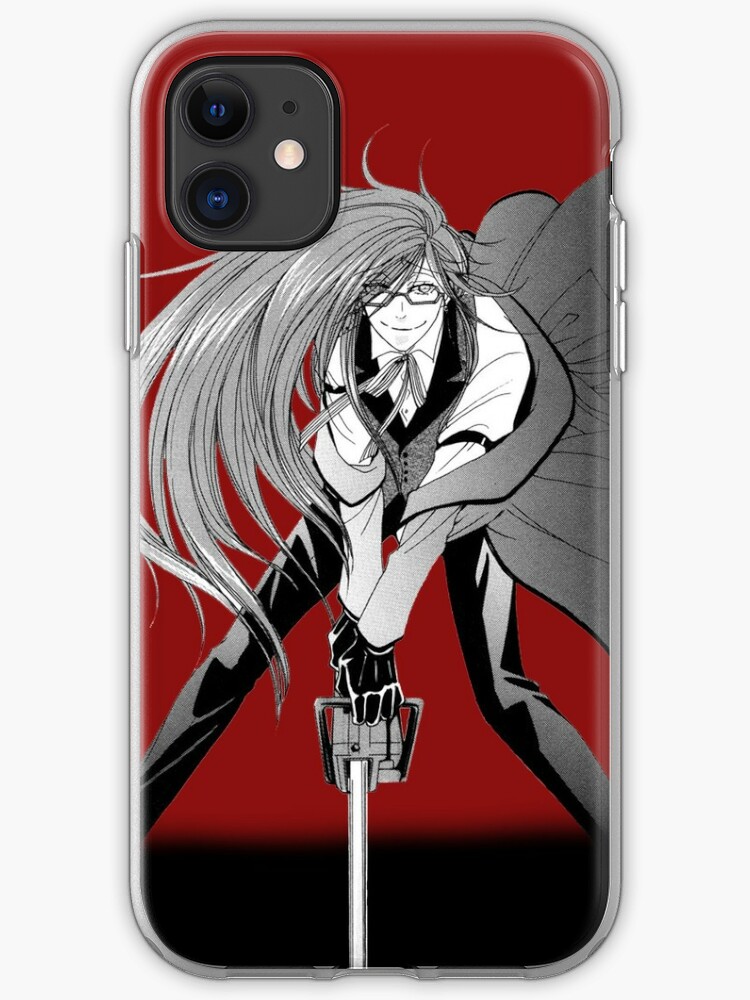 manga grell sutcliff on red iphone case cover by rorimarigold redbubble manga grell sutcliff on red iphone case cover by rorimarigold redbubble