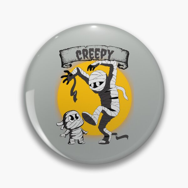 Item preview, Creepy Funny Cartoon Mummy and Baby Mummy Halloween Design  designed and sold by BearCaveDesigns.