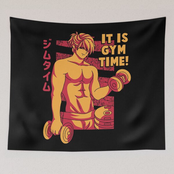 Item preview, It is gym time! Anime Workout designed and sold by spacedowl.