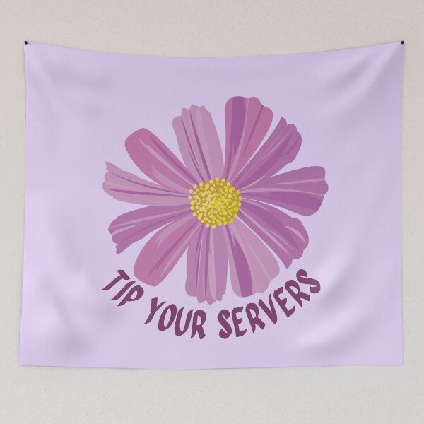 Item preview, Tip Your Servers Purple Violet Flower designed and sold by Pink Ribbon.
