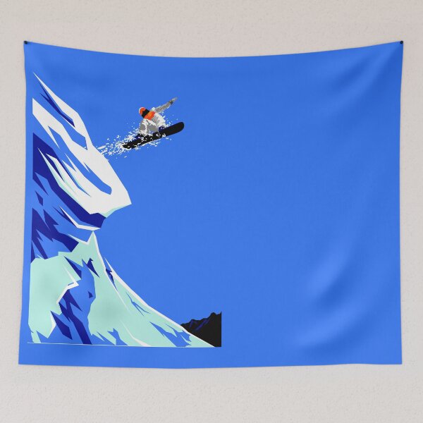 Item preview, Snowboarder Jammin' Off A Cliff designed and sold by tshdesigns.