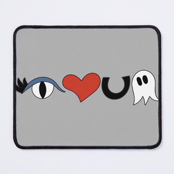 Item preview, Cute Eye Love You Boo Cartoon Text Art designed and sold by AngelDawnDesign.