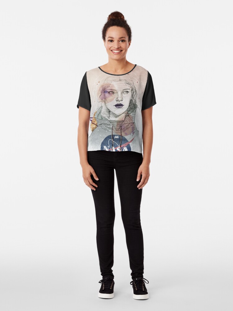 Alternate view of I NEED MORE SPACE Chiffon Top