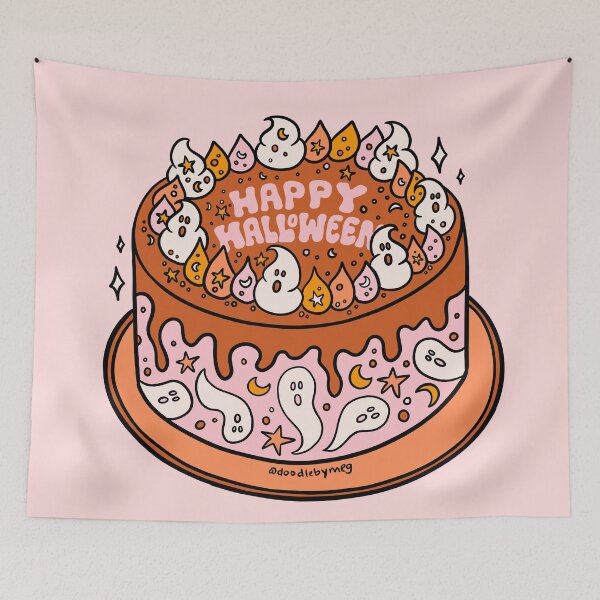 Item preview, Halloween Cake designed and sold by doodlebymeg.
