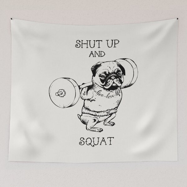 Item preview, Pug Squat designed and sold by Huebucket.