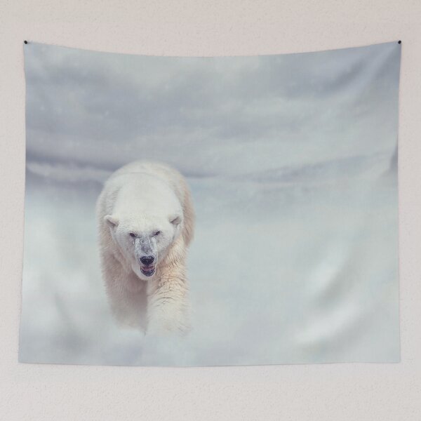 Item preview, Large Polar bear walking on snow designed and sold by svetlanna.