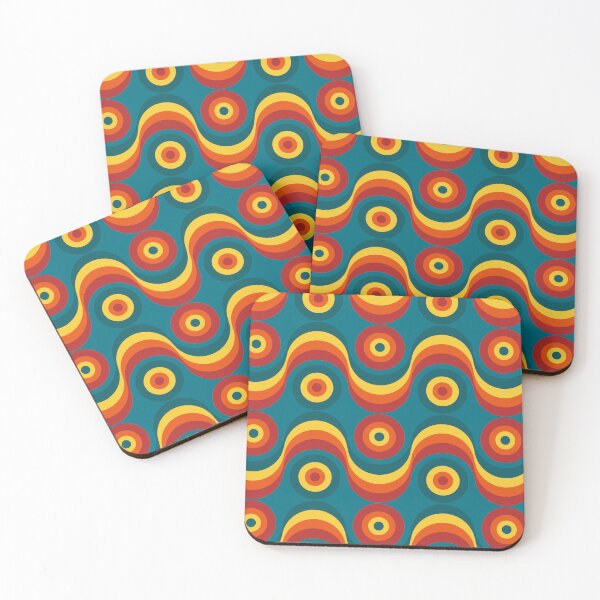 Item preview, Retro colorful pattern 60's/70's designed and sold by Gaalaxyz.