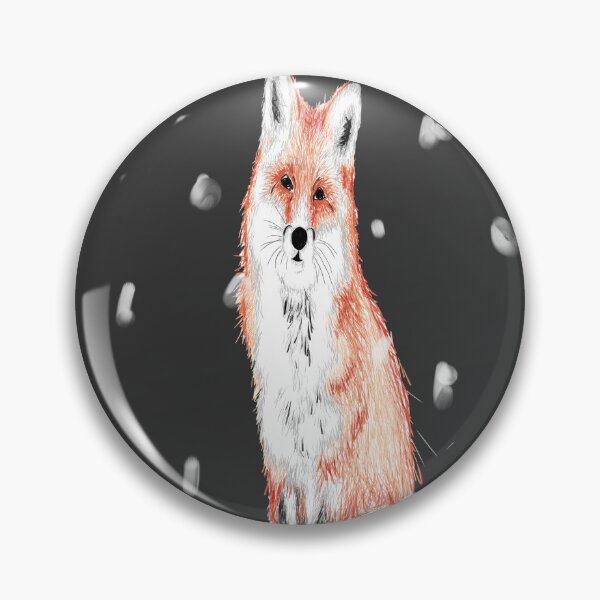 Item preview, Cute Red Fox in Winter Snow White Landscape  designed and sold by 18thCircusCat.