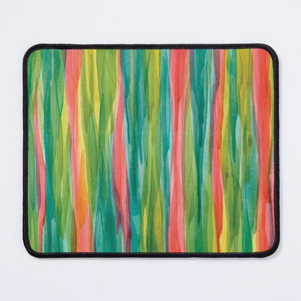 Geometrical Computer Mouse Pad, Modern Illustration Along Asymmetrical  Abstract Shapes in Ornamental Design, Rectangle Non-Slip Rubber Mousepad