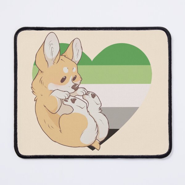 Item preview, Aromantic Pride Corgi designed and sold by saltuurn.