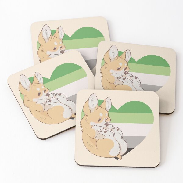 Item preview, Aromantic Pride Corgi designed and sold by saltuurn.