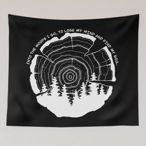 Item preview, retro into the woods I go to lose my mind and find my soul camping designed and sold by XXgooddeedXX.
