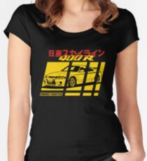 Nissan Skyline R33 400R Nismo Tailliertes Rundhals-Shirt