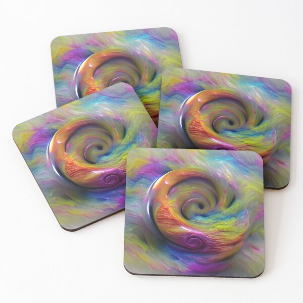 Item preview, Kaleidoscopic Space Hurricane designed and sold by nocturnAIArt.