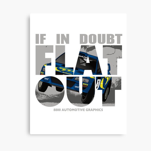 Colin McRae Tribute Flat Out Canvas Print