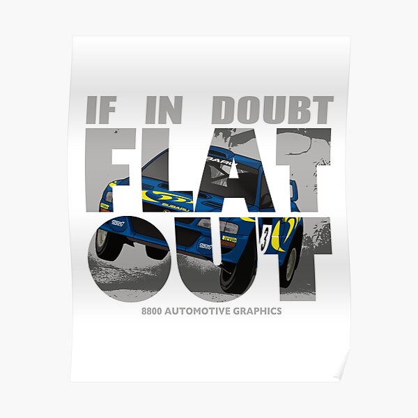 Colin McRae Hommage à plat Poster