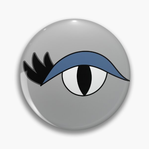 Item preview, Cute cartoon eye with lashes and blue lid designed and sold by AngelDawnDesign.