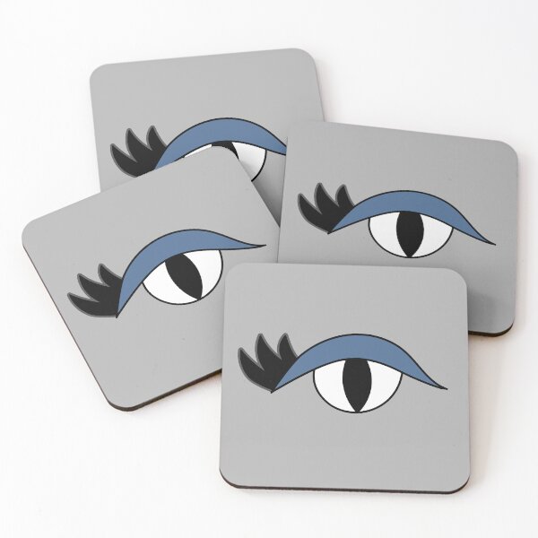 Item preview, Cute cartoon eye with lashes and blue lid designed and sold by AngelDawnDesign.