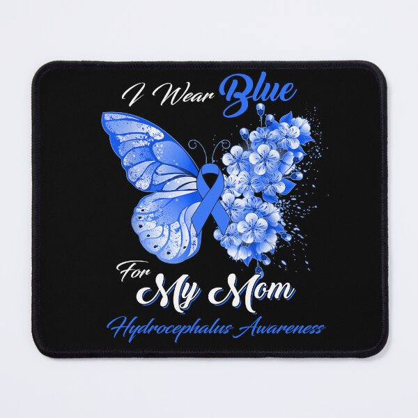 Item preview, I Wear Blue For My Mom Hydrocephalus Awareness Butterfly Ribbon Gifts designed and sold by Adropine.