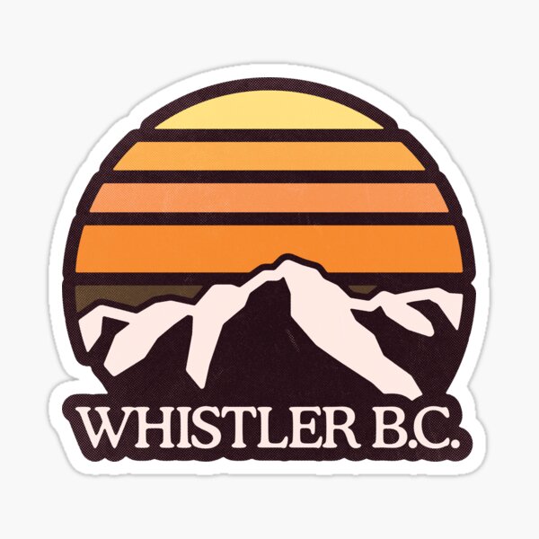 Whistler BC | Mountain Sun Sticker