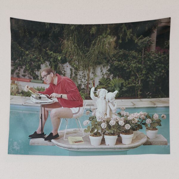 Item preview, Reading Book On Swimming Pool designed and sold by bushedeld.