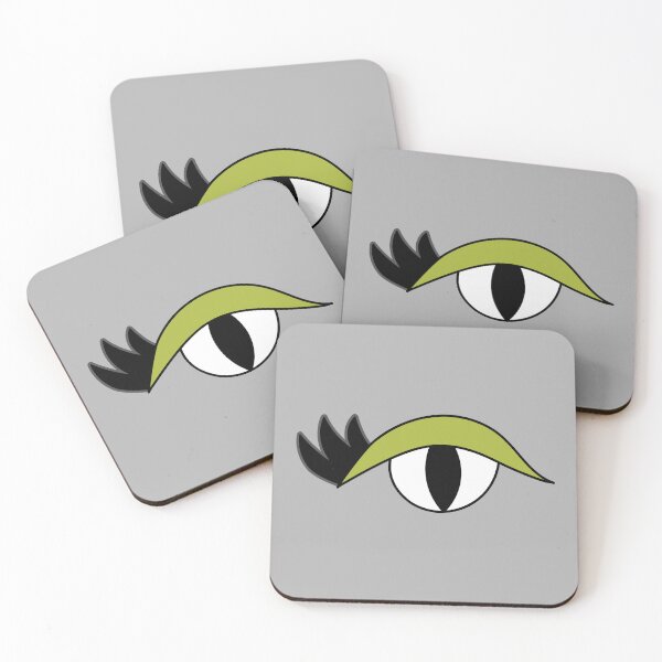 Item preview, Cute cartoon eye with lashes and green lid designed and sold by AngelDawnDesign.