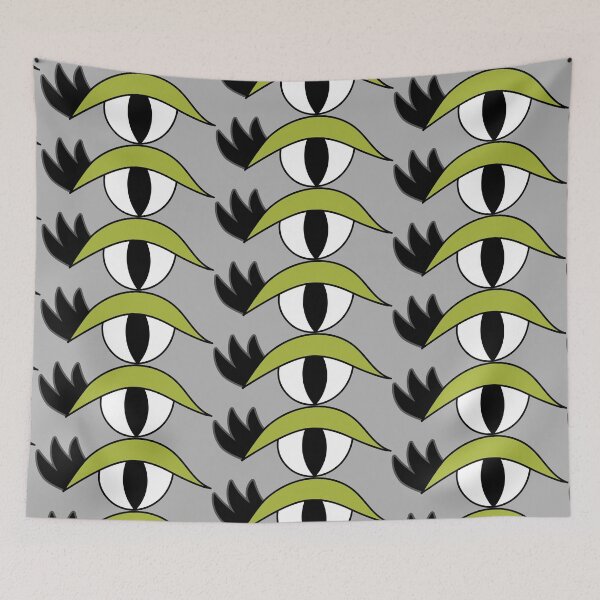 Item preview, Cute cartoon eye with lashes and green lid designed and sold by AngelDawnDesign.