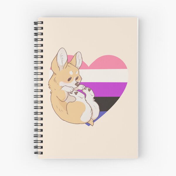 Item preview, Genderfluid Pride Corgi designed and sold by saltuurn.