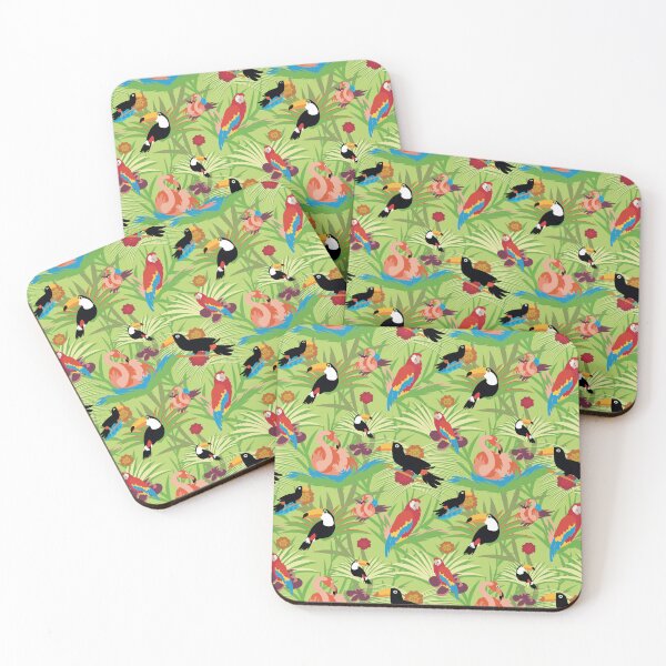 Item preview, tropical birds pattern designed and sold by Jrfiguer7.