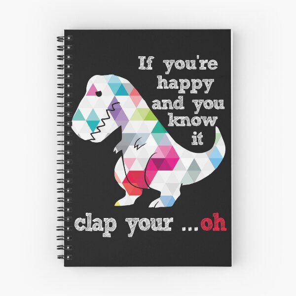 Item preview, Geometric Abstract Triangular background Dinosaur If you're happy & you know it clap your hand designed and sold by Bolerovo.
